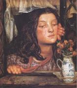 Dante Gabriel Rossetti Girl at a Lattice (mk28) Germany oil painting artist